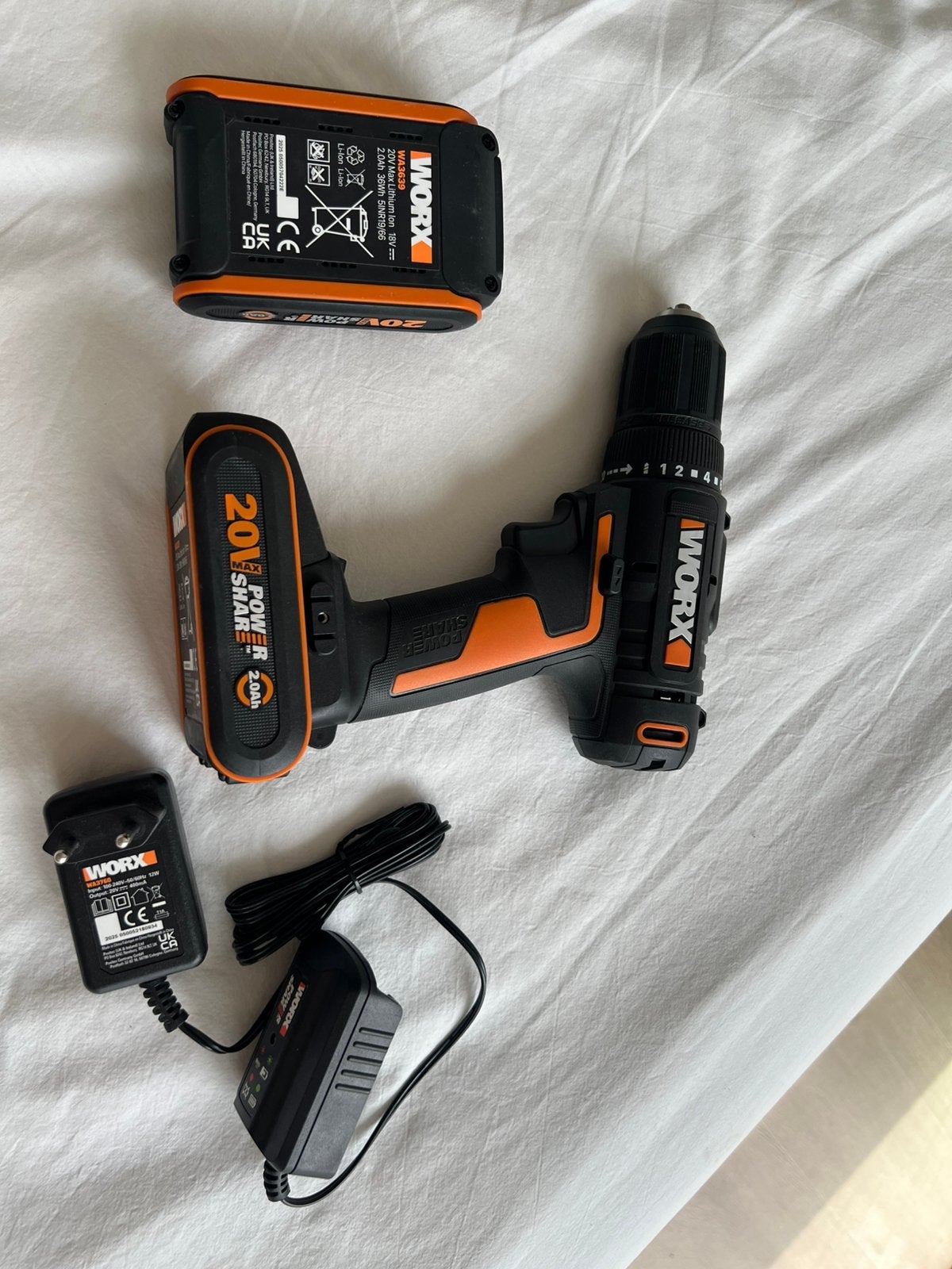 Perceuse sans fil Worx 20 V, Enlèvement, Comme neuf