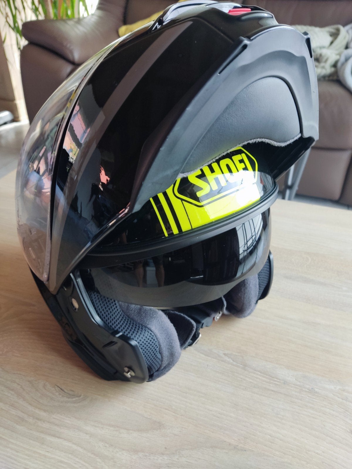 shoei neotec 2 motorhelm met ingebouwd zonnevizier, Motoren, Ophalen of Verzenden, XL, Shoei