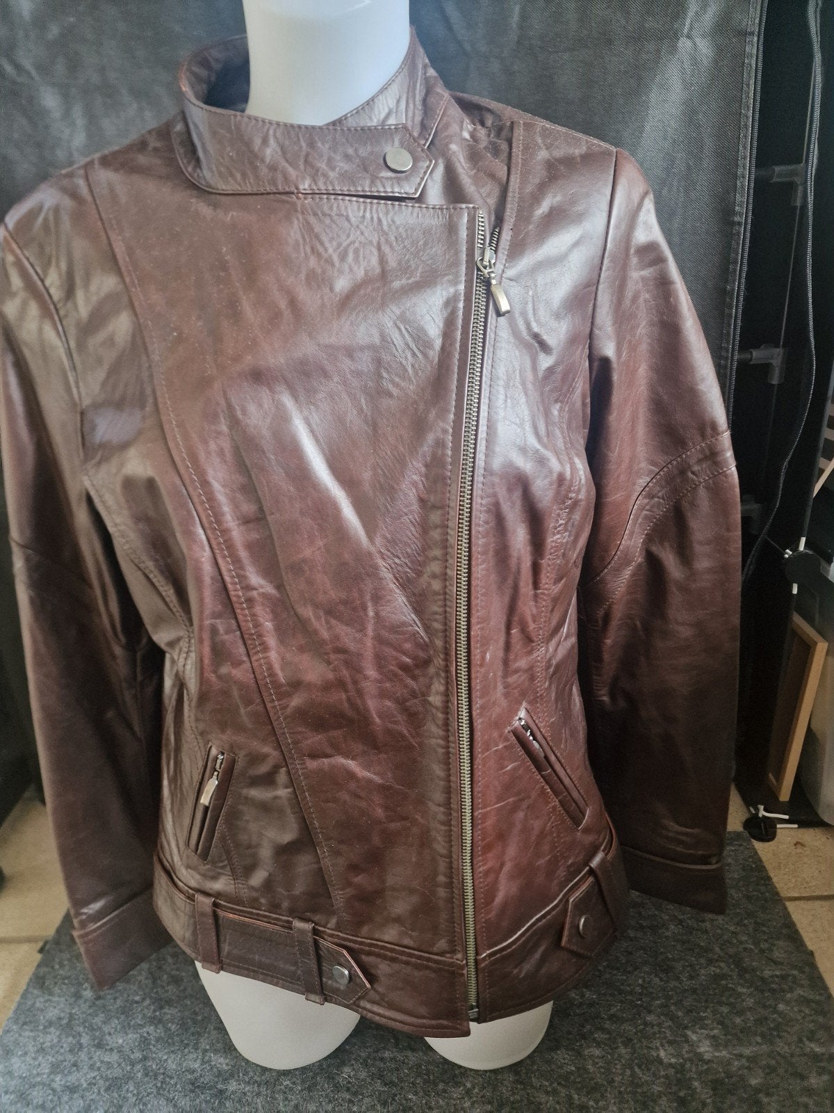Bruine motojack nieuw, Motoren, Kleding | Motorkleding, Nieuw met kaartje, Ophalen