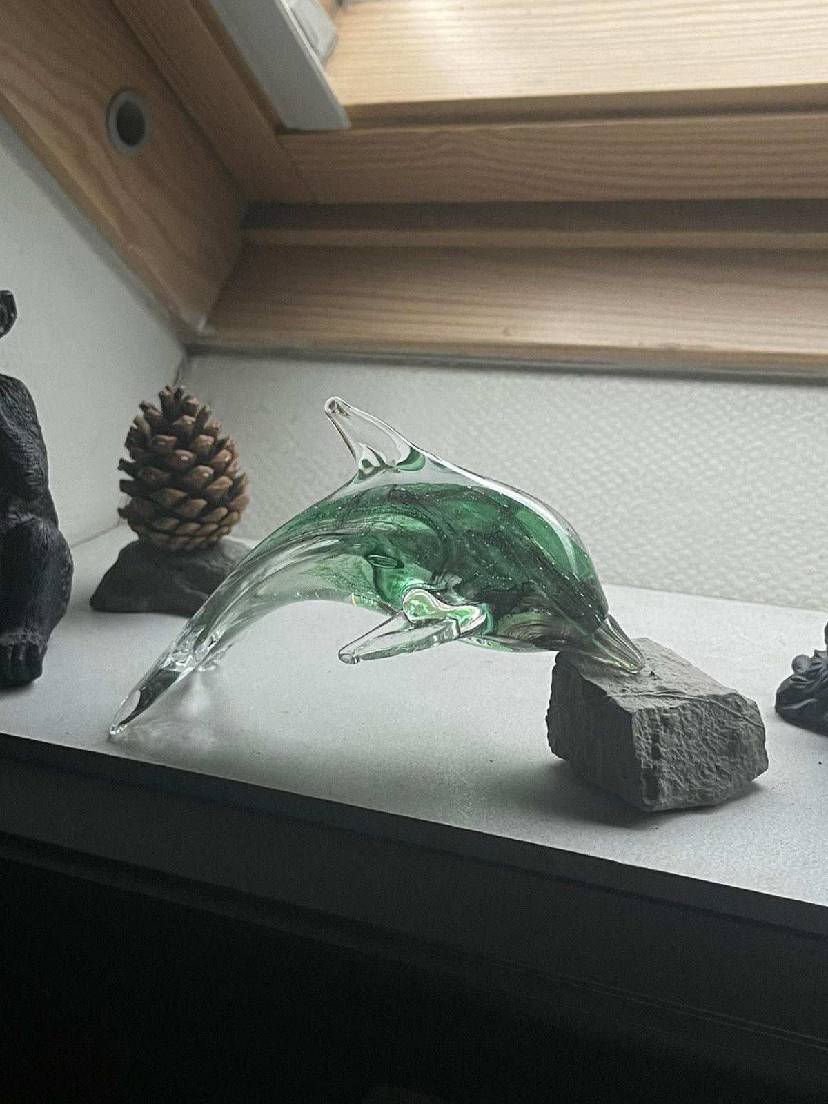 Mooie dolfijn uit glas., Ophalen of Verzenden