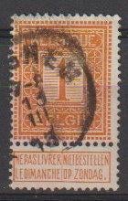 Belgique 1912 n 108, Envoi, Oblitéré