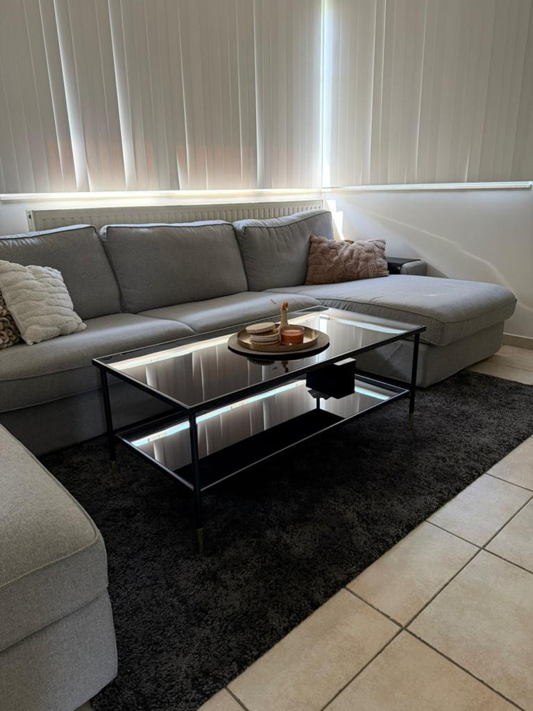 Glazen salontafel, Enlèvement, Utilisé, Rectangulaire, Verre