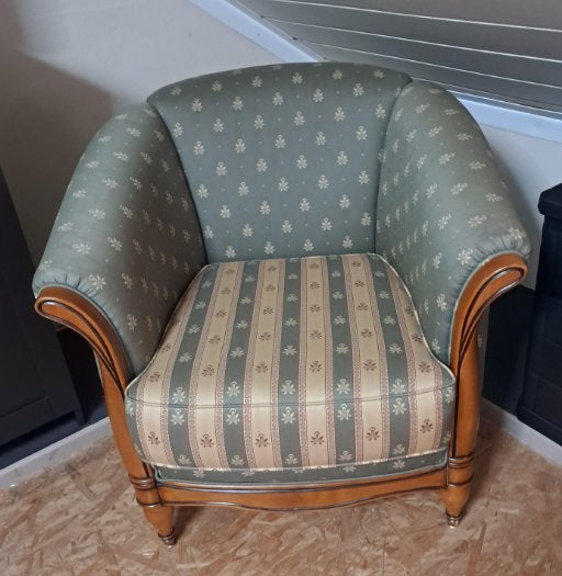 Bergère style Louis XVI, 75 à 100 cm, Comme neuf, Enlèvement, Tissus