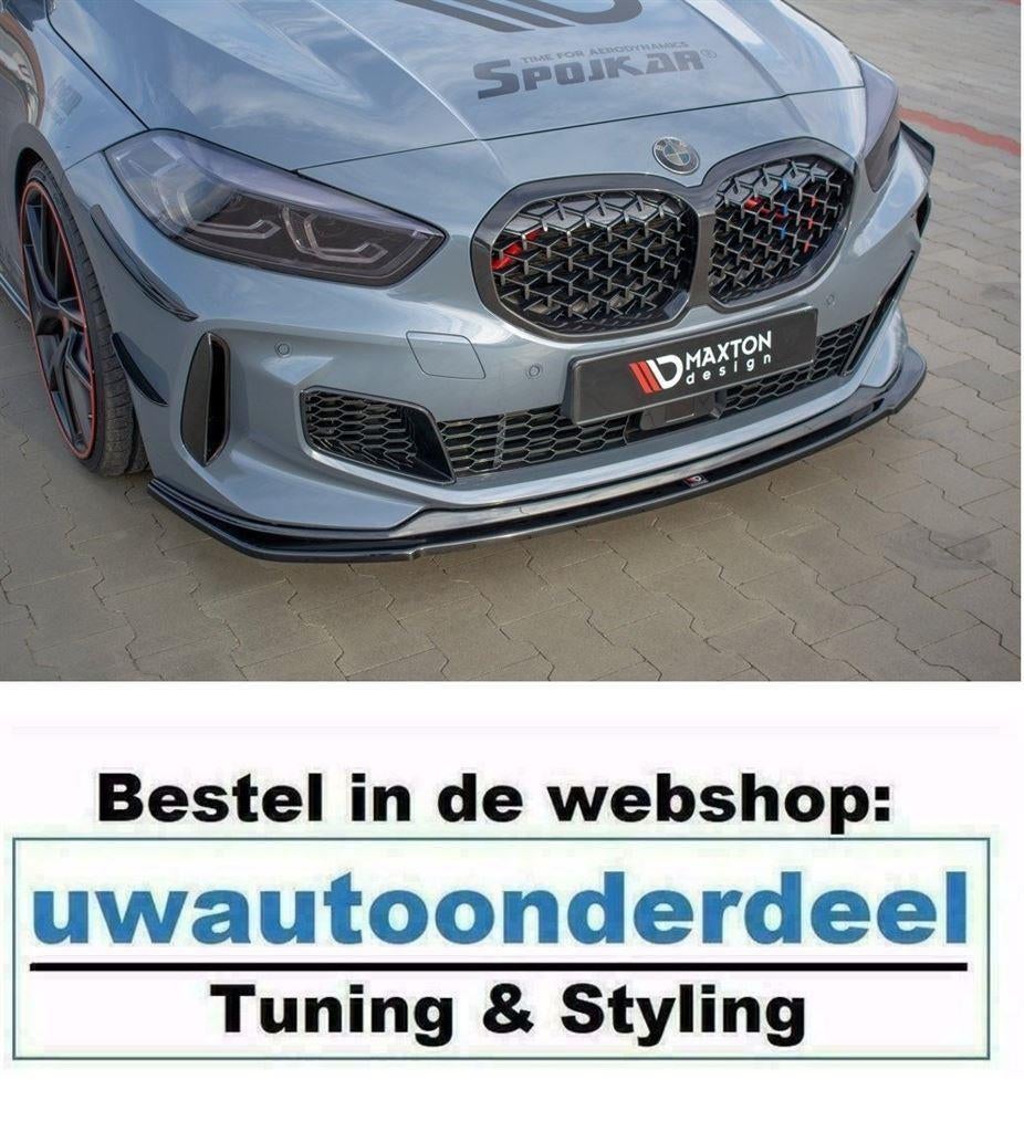 Maxton Design Spoiler Splitter Lip Voor Bmw 1 Serie F40 M135, Auto diversen, Tuning en Styling, Verzenden