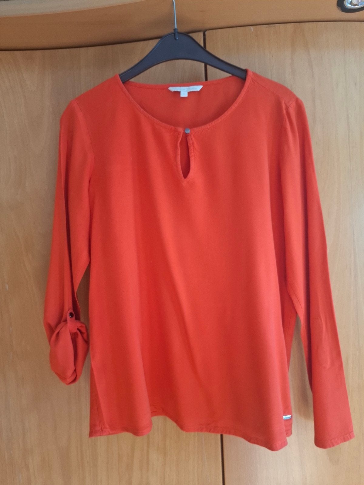 Bloesje, Kleding | Dames, Blouses en Tunieken, Maat 36 (S), Gedragen, Rood, Tom Tailor