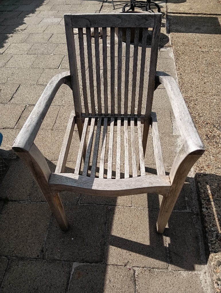 Tuinstoel, Jardin & Terrasse, Chaises de jardin, Enlèvement, Utilisé, Bois de teck