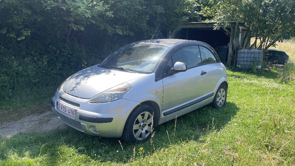 Citroën C3 Pluriel 1.4 Benzine E4 – 2009 - MOTOR VASTGELOPEN, Voorwielaandrijving, Zwart, Cabriolet, Leder