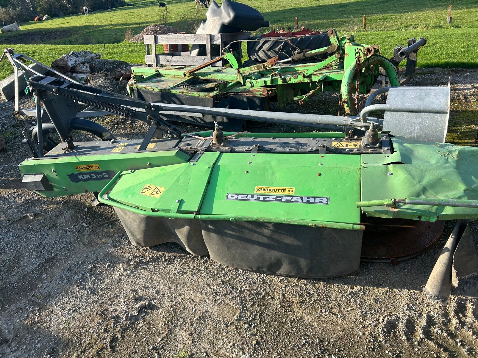 Deutz fahr trommelmaaiers, Ophalen