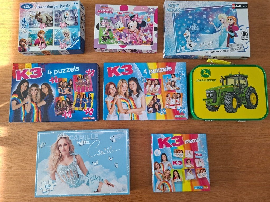 Pakket puzzels, Ophalen, Gebruikt