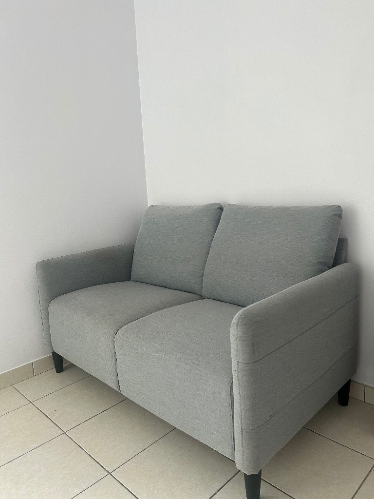 Zetel, Huis en Inrichting, Zetels | Zetels, Ophalen, Zo goed als nieuw, Tweepersoons, Rechte bank