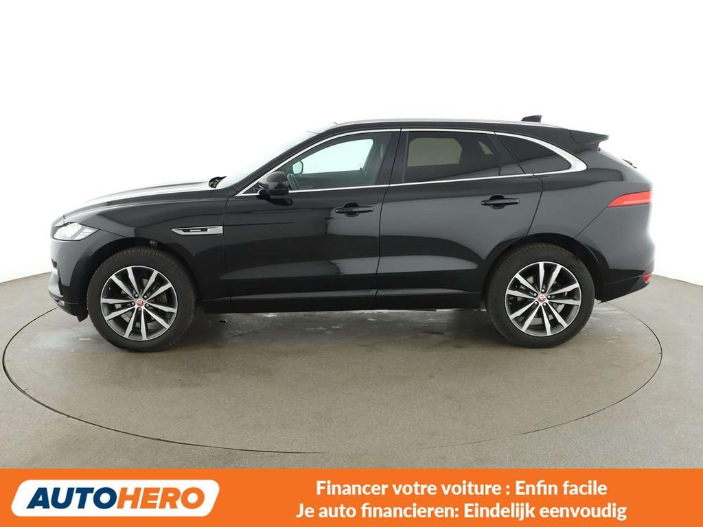 Jaguar F-Pace 25d R-Sport AWD (bj 2019, automaat), Auto's, Jaguar, Zwart, Leder, 198 g/km, 177 kW