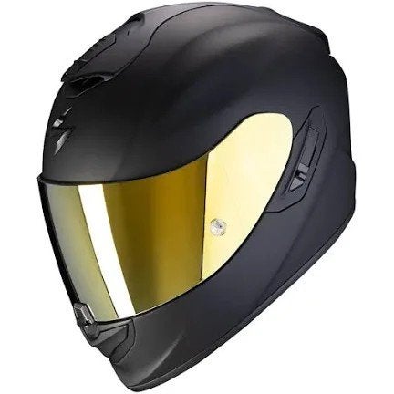Scorpion helm XL met gold vizier en helder vizier en pinlock, Motoren, Ophalen, XL