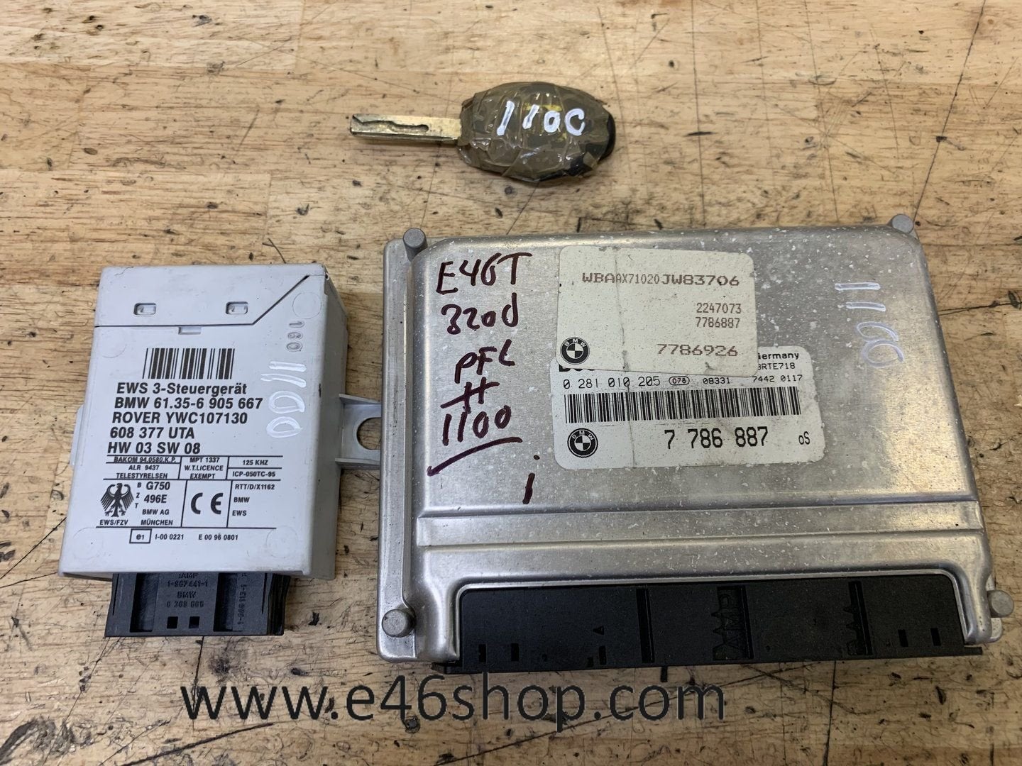 ECU DDE EWS BMW E46 E39 520D 320D OE 7786887 7786926 2247077, -, Utilisé, -, Enlèvement ou Envoi