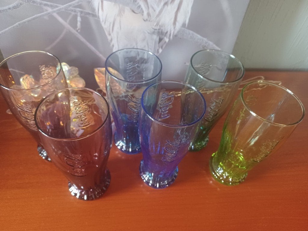 6 Coca-Cola glazen, Mc Donalds, Verzamelen, Ophalen of Verzenden, Zo goed als nieuw, Frisdrankglas