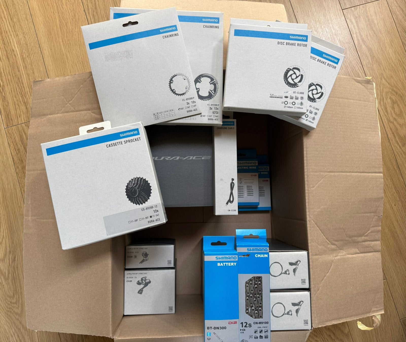 Shimano dura ace Di2 12sp groepset NIEUW, Fietsen en Brommers, Fietsonderdelen, Ophalen, Zo goed als nieuw
