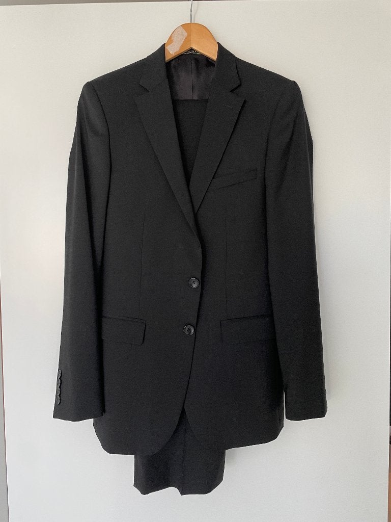 Zara Man - Heren Kostuum - Zwart - 46 - 40, Zwart, Ophalen of Verzenden, Zo goed als nieuw, Zara Man