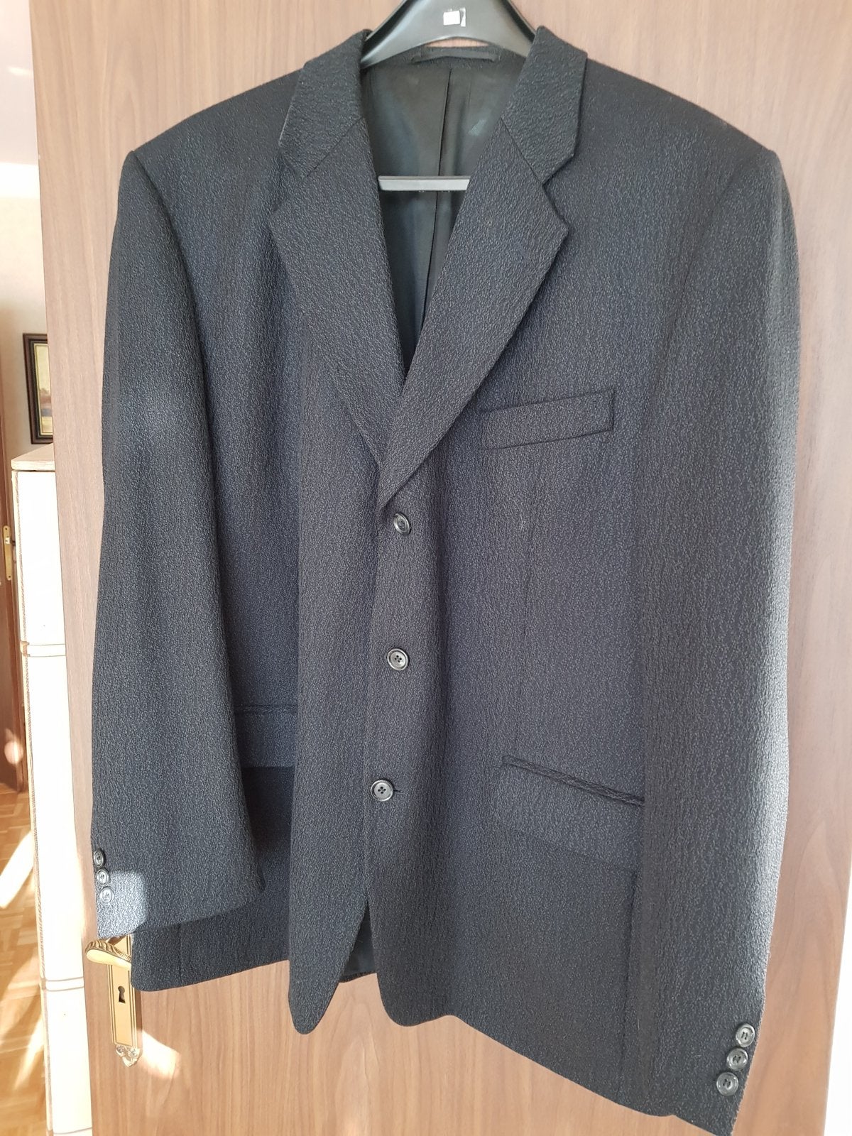 Heren vest, blauw grijs, zuiver scheerwol, maat 56,, Ophalen, Zo goed als nieuw, Maat 56/58 (XL), Blauw