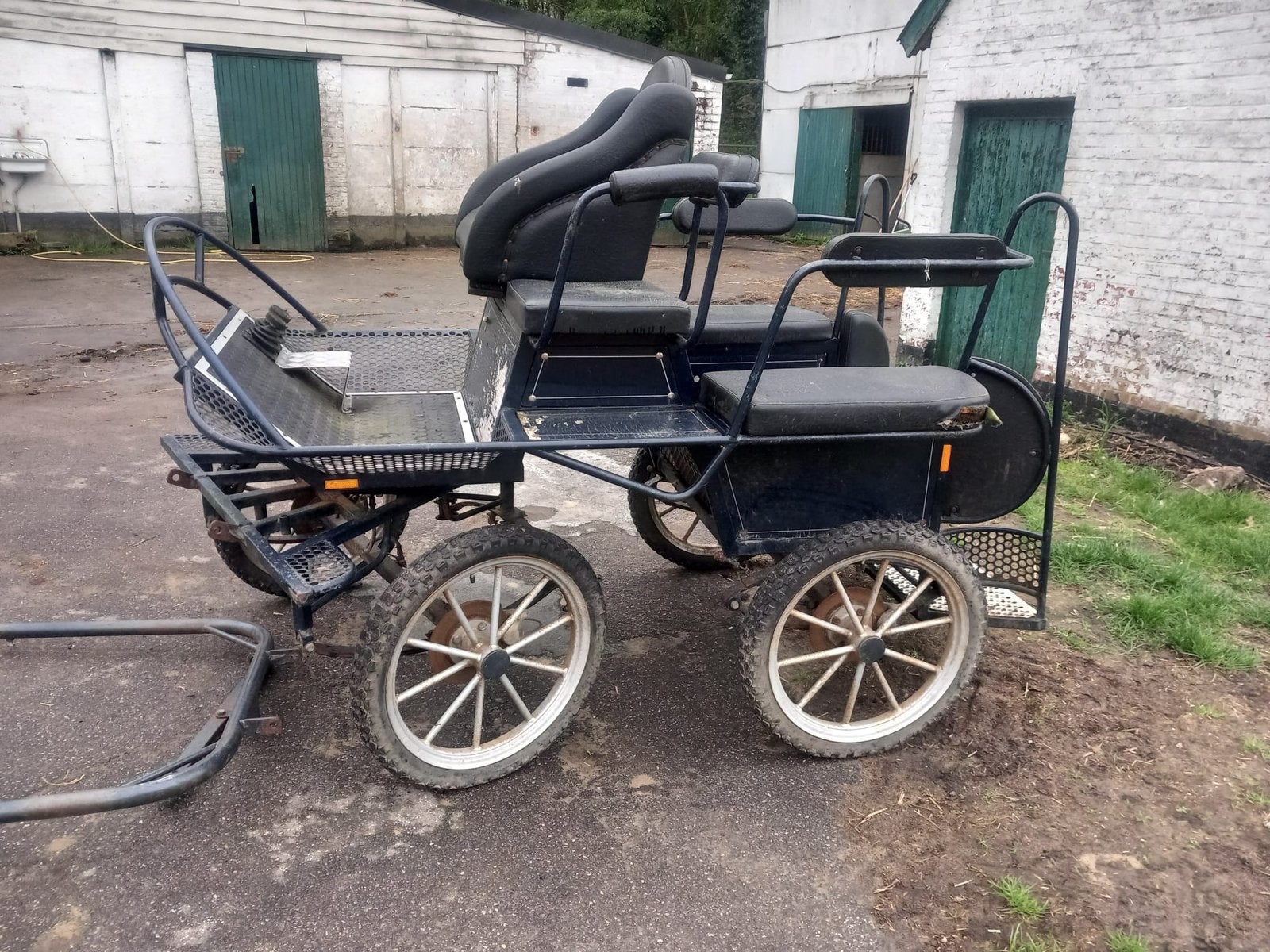 Marathon/ recreatiekoets (D pony), Dieren en Toebehoren, Zo goed als nieuw, Marathonwagen, Paard of Pony