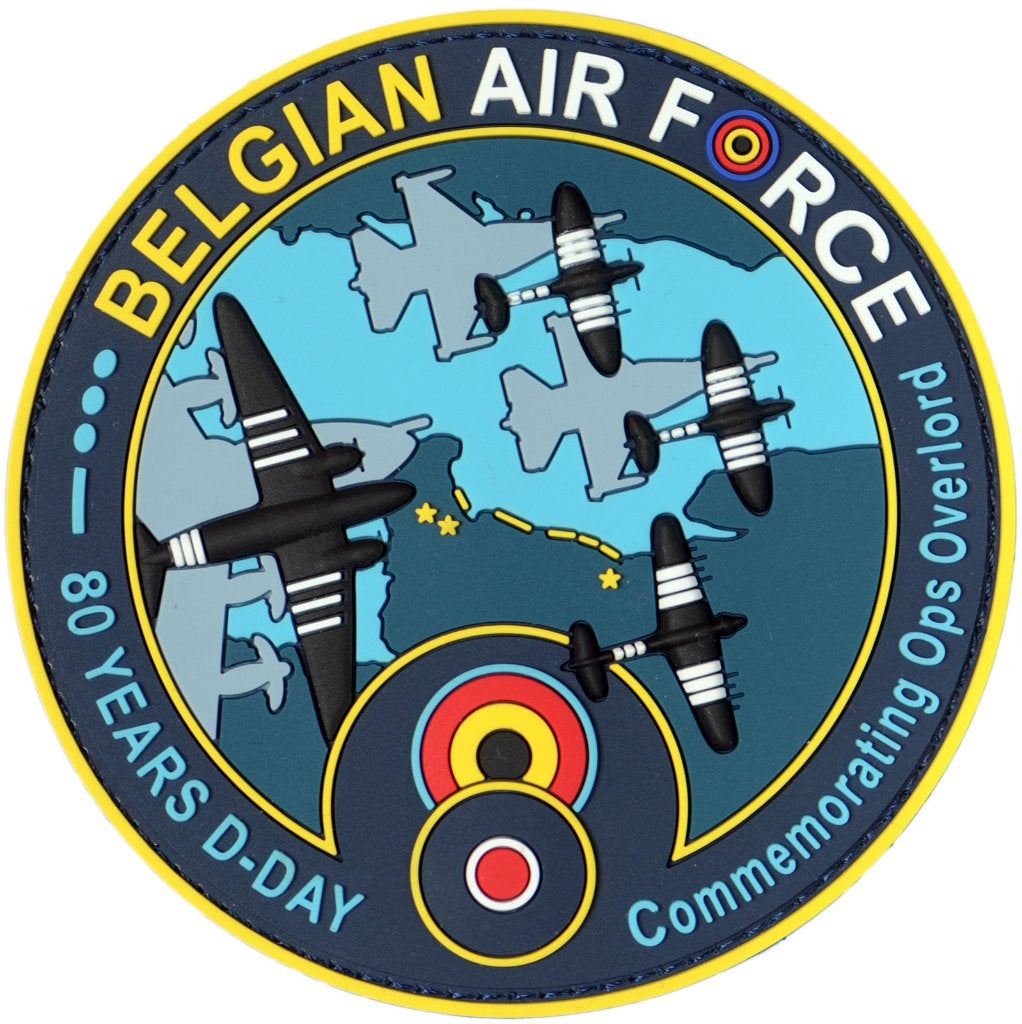 Belgian Air Force - 80 Years D-Day - Patch, Envoi, Armée de l'air, Emblème ou Badge