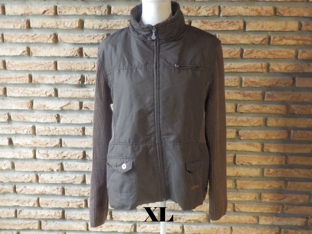(104)- veste femme t.L brune - mayflower -, Kleding | Dames, Jassen | Winter, Maat 38/40 (M), Bruin, Mayflower, Ophalen of Verzenden