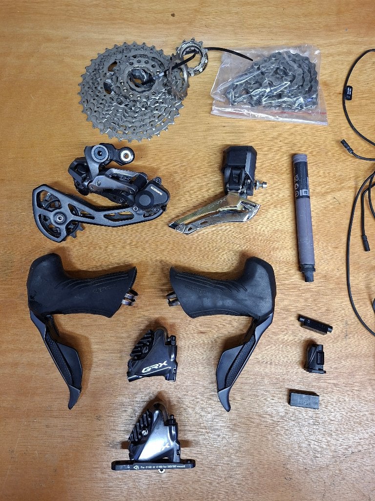 Shimano GRX Di2 RX815 groepset 2x11-speed, Autres matériaux, Enlèvement ou Envoi, Dérailleur ou Chaîne, Shimano GRX