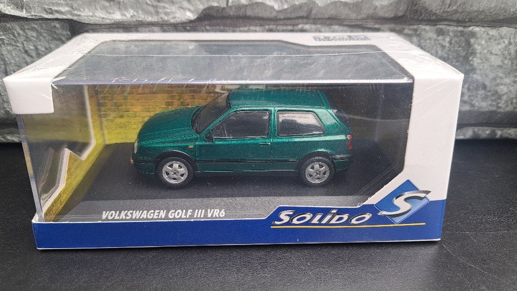 VW Volkswagen Golf MKIII VR6 GREEN 1/43ème, Hobby en Vrije tijd, Solido, Auto, Solido, Nieuw