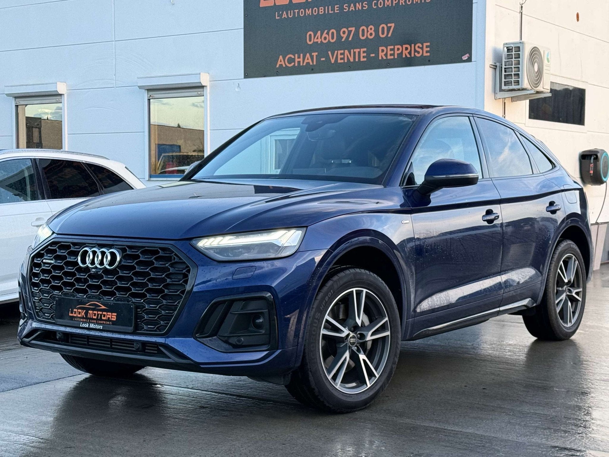 Audi Q5 SPORTBACK PHEV 50 TFSIe Quattro S-line S-tronic NAVI, Automaat, Gebruikt, Zwart, 4 cilinders