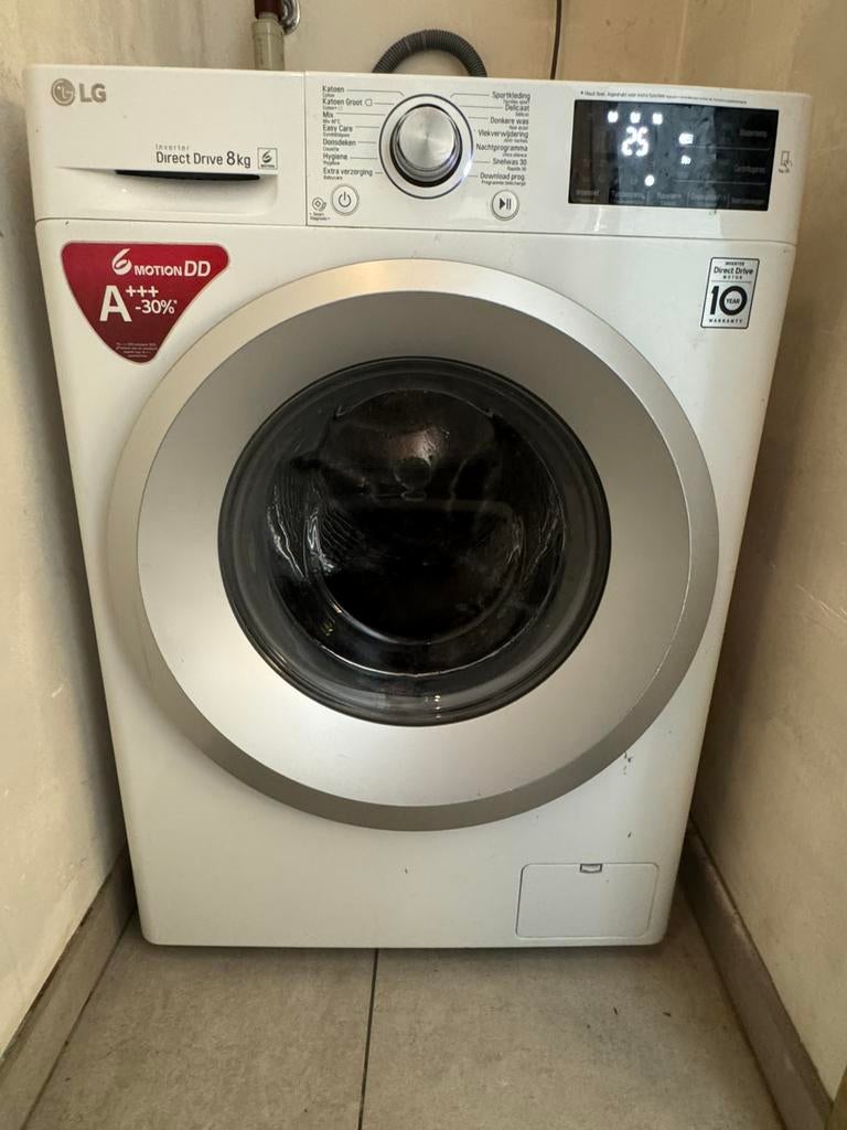 Washmachine LG A+++, 8 tot 10 kg, Ophalen, Gebruikt, Energieklasse A of zuiniger