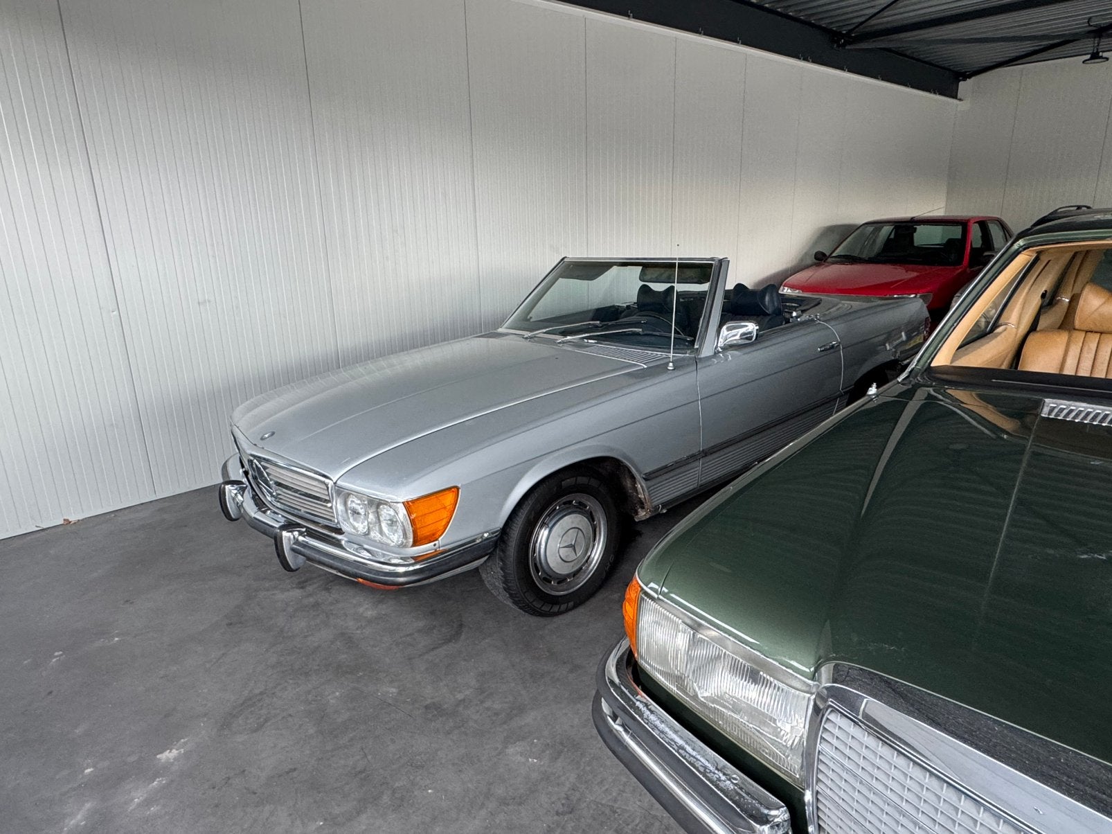 Mercedes-Benz SL 450 R107 V8 Automaat!, Autos, Argent ou Gris, Achat, Entreprise, Carnet d'entretien