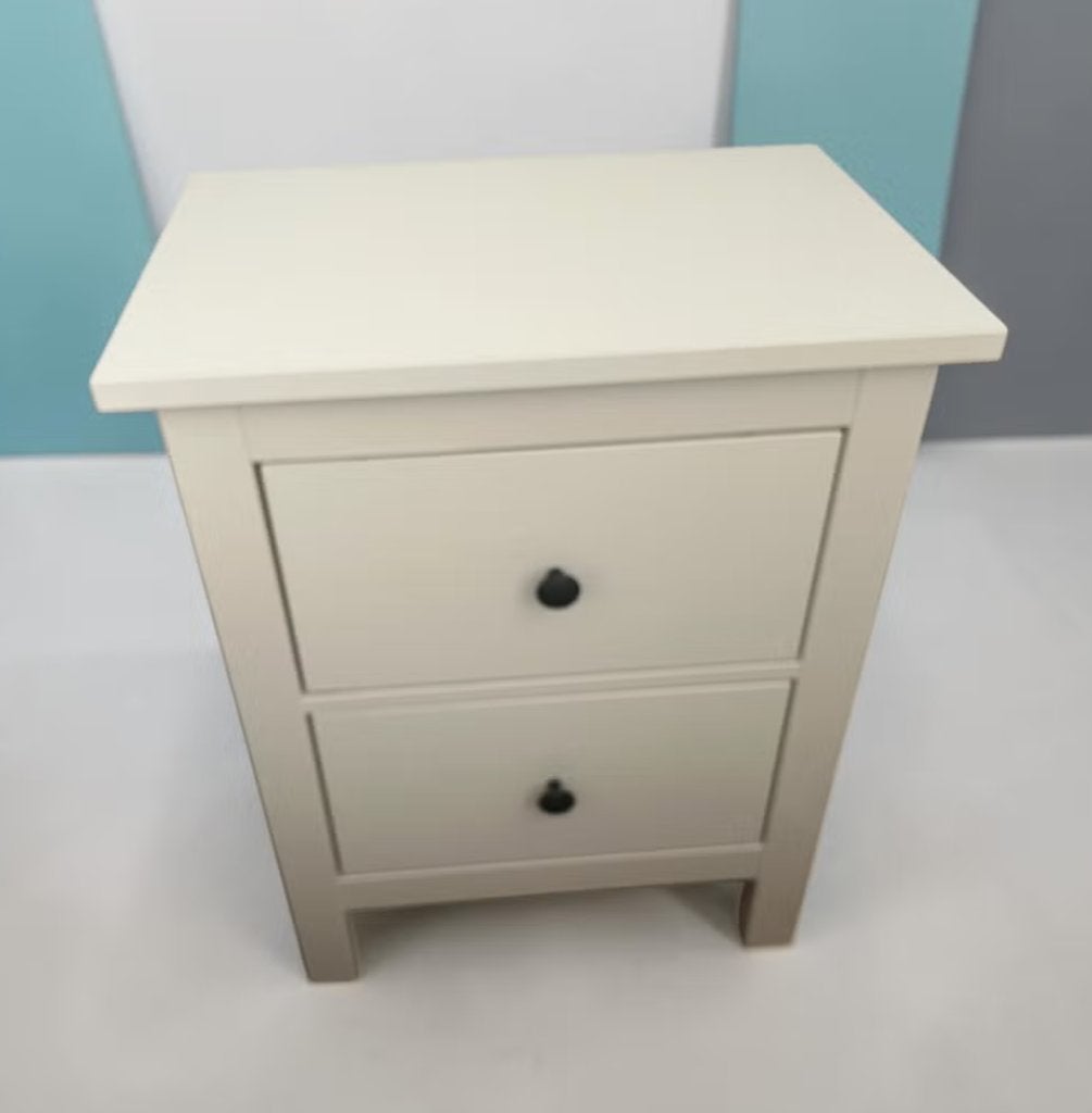 IKEA HEMNES nachtkastje / ladekast – wit gelakt – 2 lades, Enlèvement