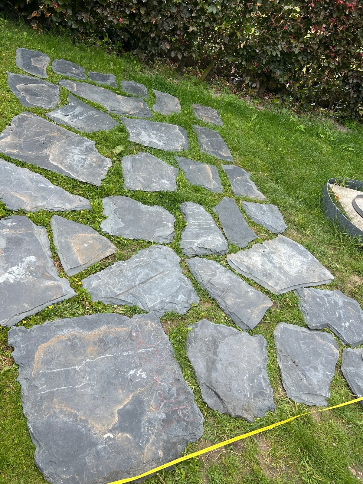 Leisteen - flagstone - blackslate mustang- stapsteen, Enlèvement, Comme neuf