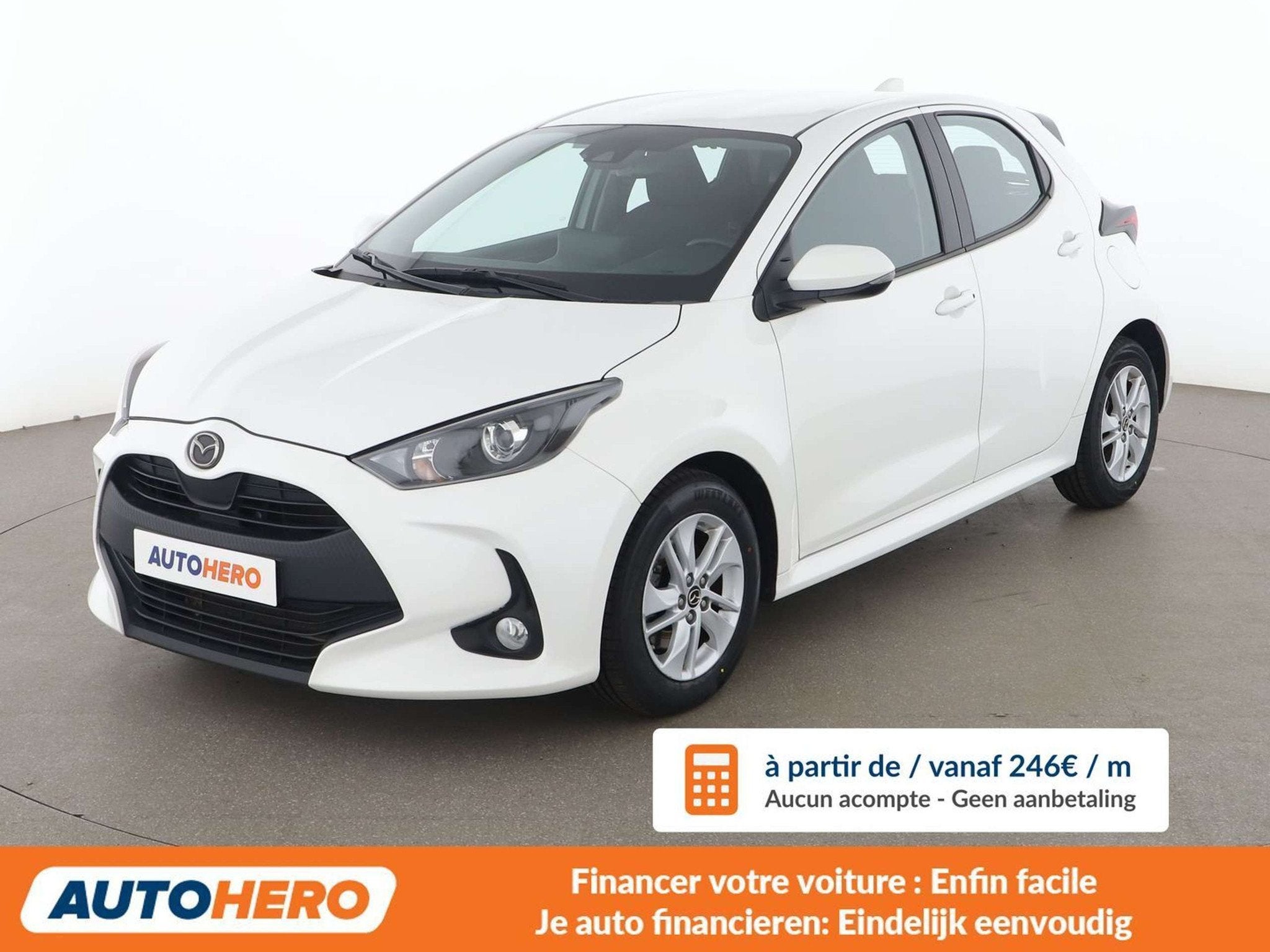Mazda 2 1.5 Hybrid Agile (année de construction 2023), Autos, Euro 6, 116 ch, Noir, 5 portes