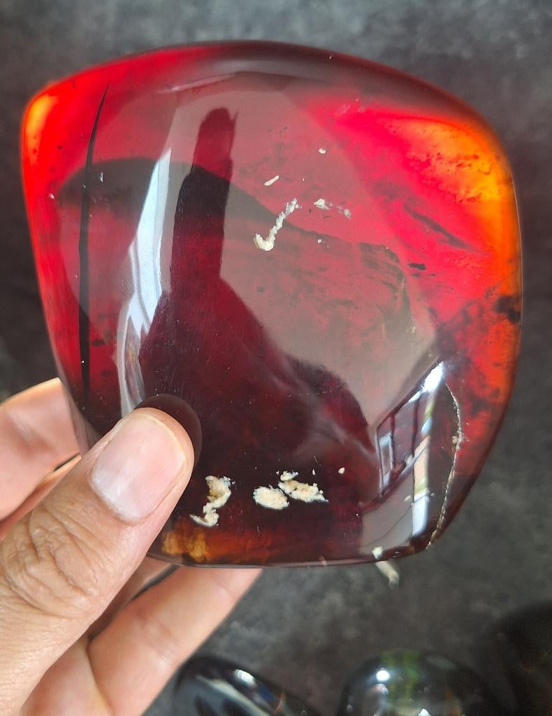 Indonesisch barnsteen – WAUW!! 419 gram!, Ophalen of Verzenden, Mineraal