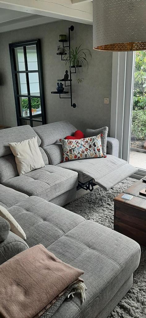 Grand canapé d'angle en 3 parties, fauteuil automatique, Maison & Meubles, Canapés | Salons, Comme neuf, Banc d'angle, Quatre personnes ou plus