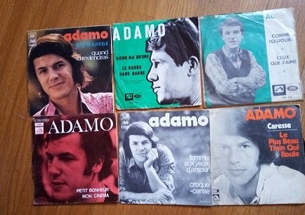 vinyles  Adamo  45T 1,5€/p   33T 9€ au choix, CD & DVD, Vinyles | Autres Vinyles, Enlèvement ou Envoi, 1970 - 1979, Comme neuf