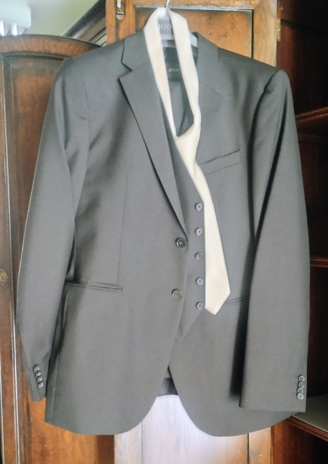 Kostuum, Kleding | Heren, Kostuums en vesten, Ophalen, Maat 52/54 (L), Zwart, Joop