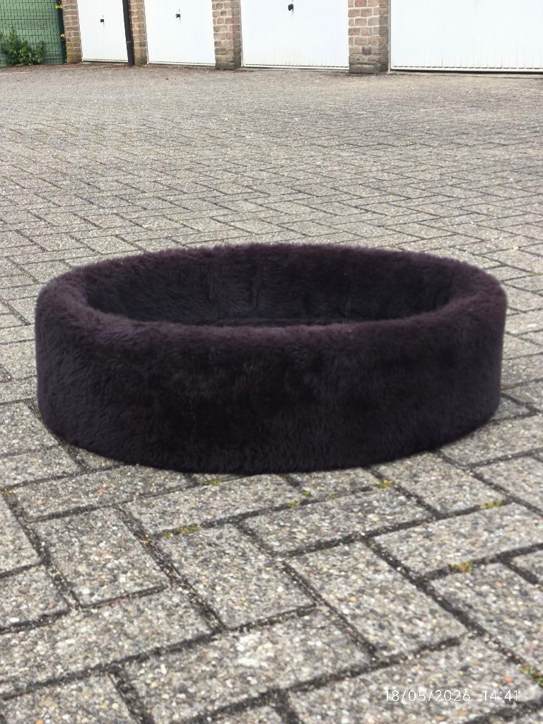 Zwarte bonte Kattenmand, Animaux & Accessoires, Paniers pour chats, Enlèvement, Comme neuf, Peluche