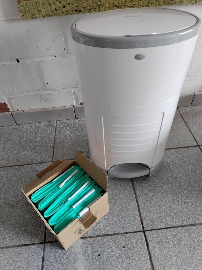 Korbell luieremmer met reservezakken, Enlèvement ou Envoi, Comme neuf, Poubelle à couches, Autres marques