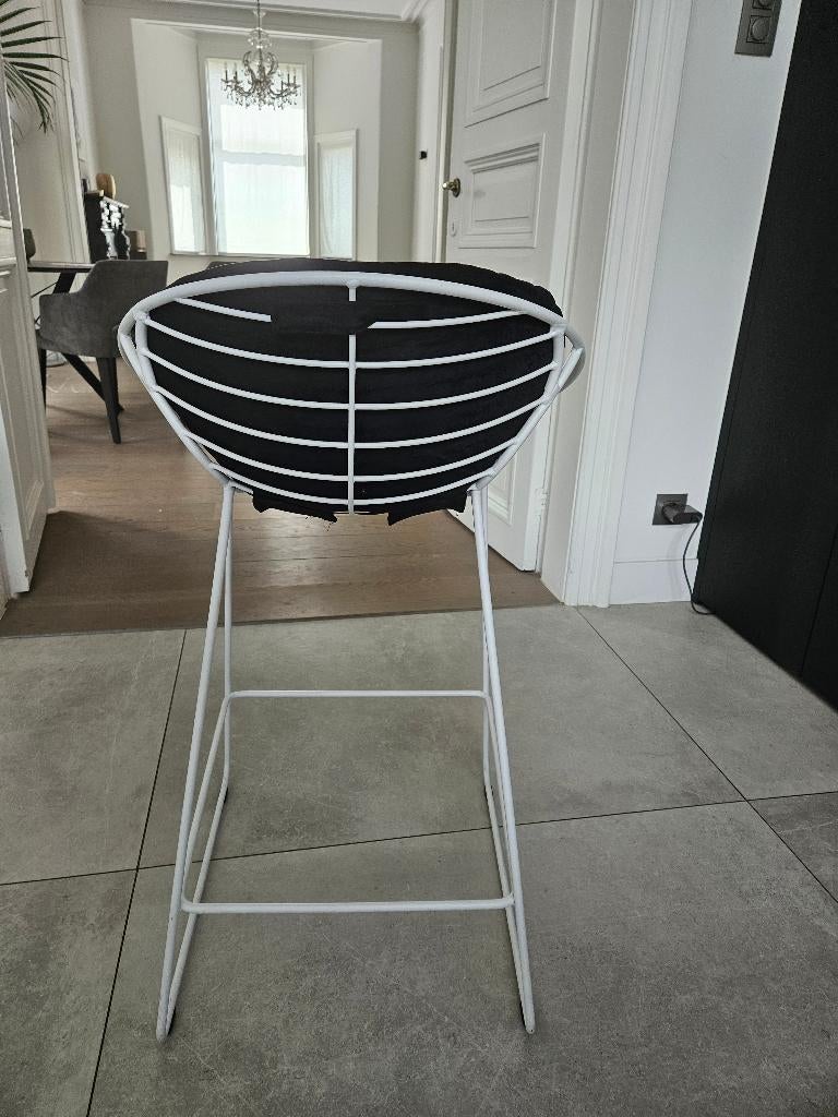 Joli Wire Barstoel 4 stuks, Ophalen, Met voetsteun, 60 tot 90 cm, Zo goed als nieuw