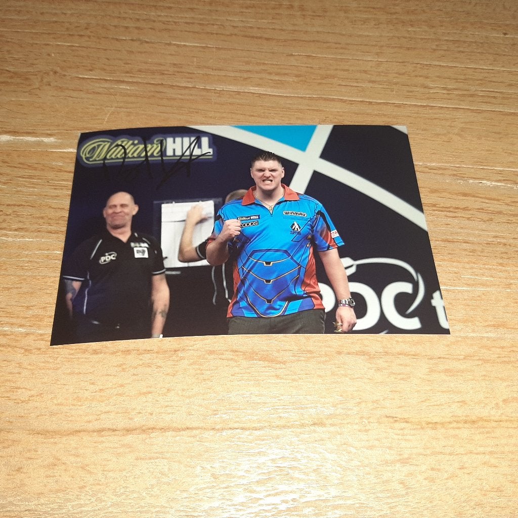 Foto met handtekening (print); Daryl Gurney # Darts, Ophalen of Verzenden, Nieuw, Overige typen