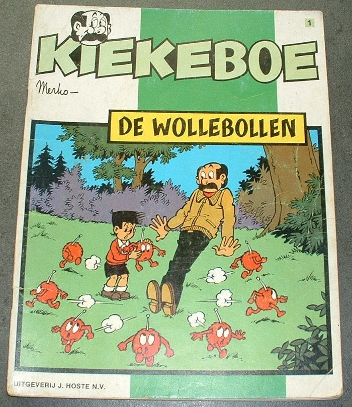 strip kiekeboe de wollebollen 1e druk, Livres, BD, Utilisé, Une BD, Enlèvement ou Envoi