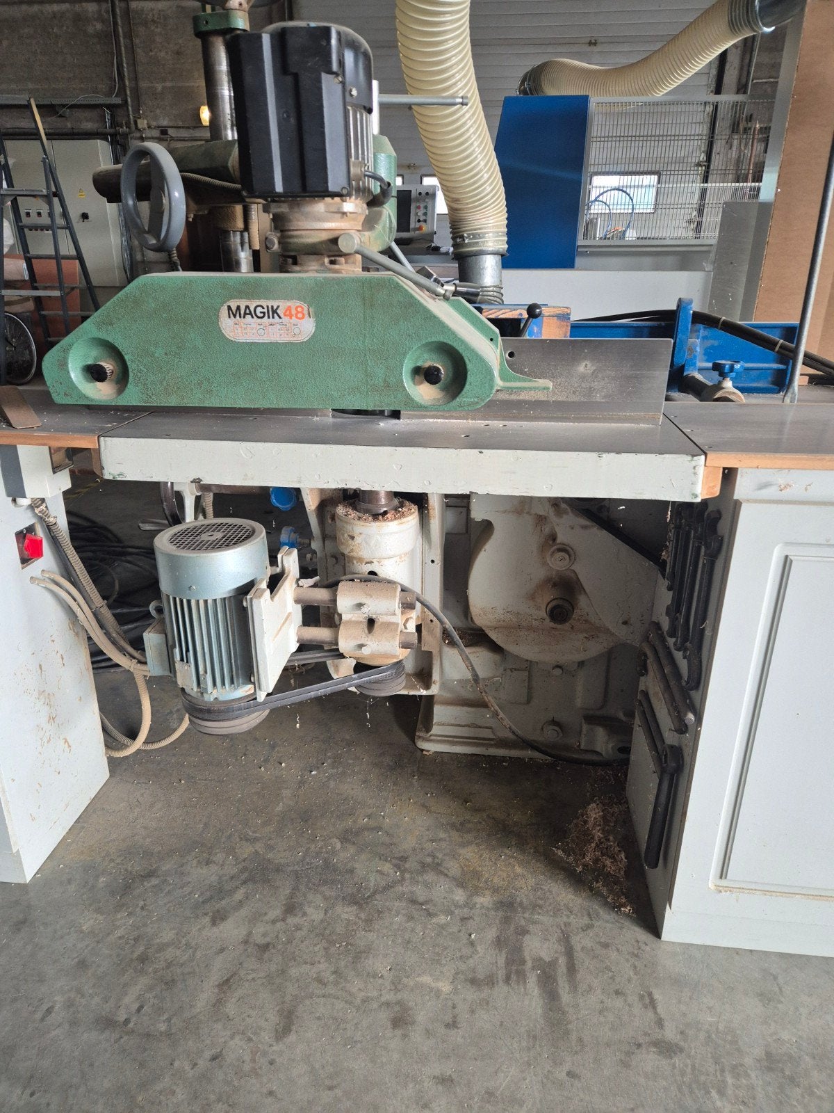 oude vertongen combine machine schaafmachine, zaag, en toppi, Doe-het-zelf en Bouw, Ophalen, Gebruikt, Elektrisch