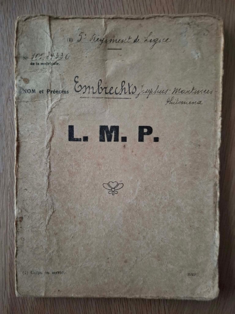 Livret Matricule Punitions 5 Linie ABBL mei 40 (1), Verzamelen, Verzenden, Landmacht, Foto of Poster