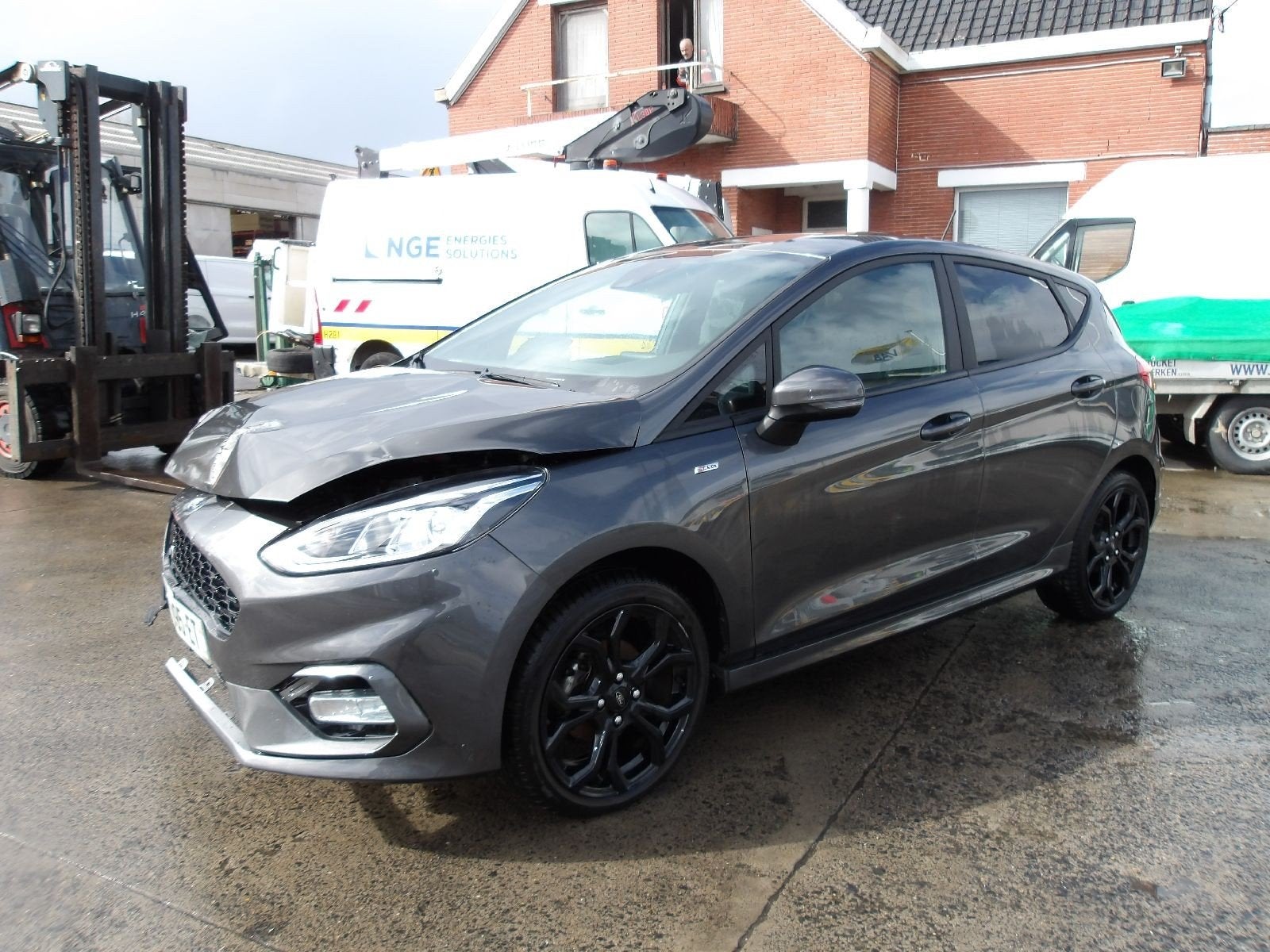 FORD FIESTA ST LINE BENZINE 12/20, Autos, Argent ou Gris, Achat, Entreprise, Boîte manuelle