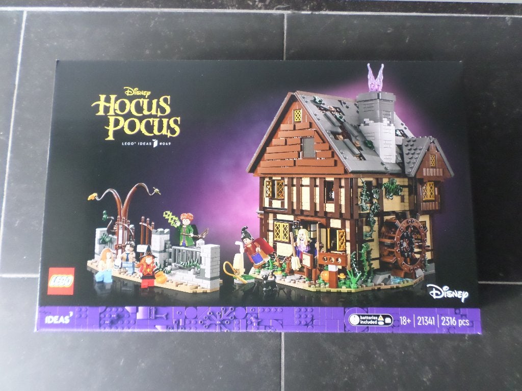 Lego Disney Hocus Pocus 21341 huisje van de Sanderson-zussen, Neuf, Enlèvement ou Envoi, Lego, Ensemble complet