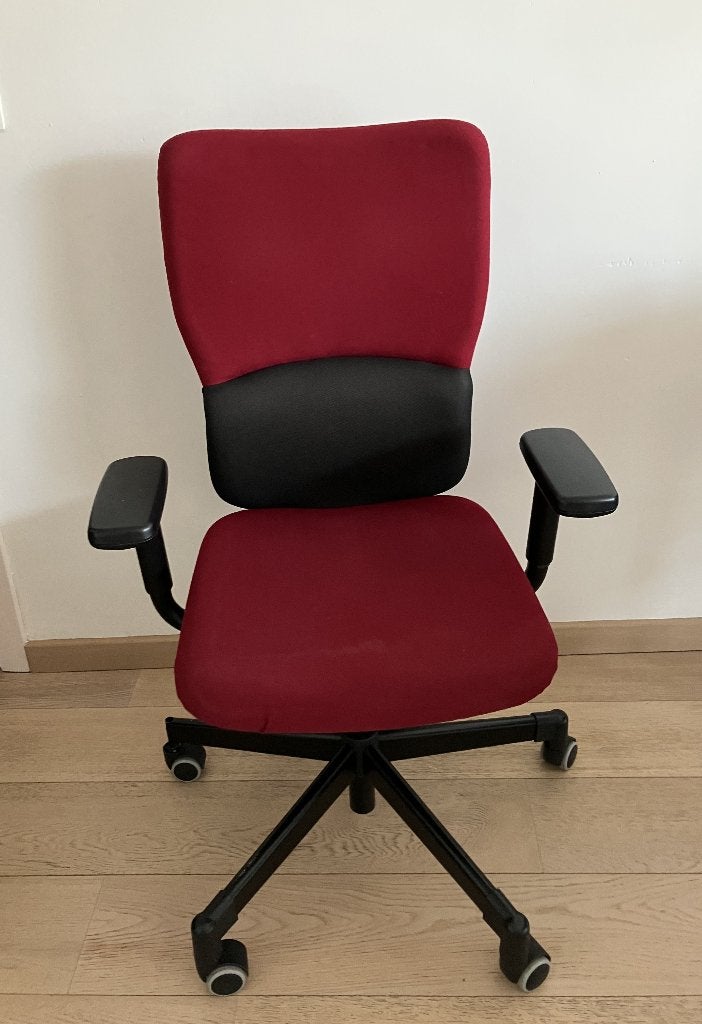 Chaise de bureau Steelcase, Rouge, Enlèvement, Utilisé, Chaise de bureau