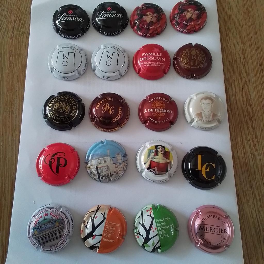 Champagne capsules, Envoi