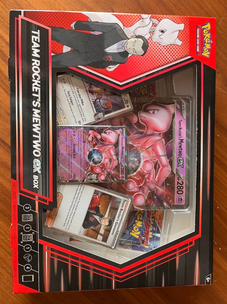 Pokémon Team Rocket's Mewtwo ex Box – Sealed, Ophalen, Nieuw, Booster, Foil