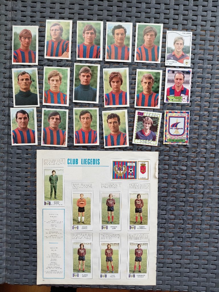 Panini Lot CLUB LUIK / FC LIÈGEOIS, Enlèvement ou Envoi, Utilisé, Plusieurs images