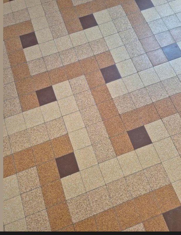 Carreaux vintage 10x10 cm, récupérés à Gand, Moins de 20 cm, Carrelage de sol, Enlèvement, Utilisé